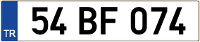Trailer License Plate